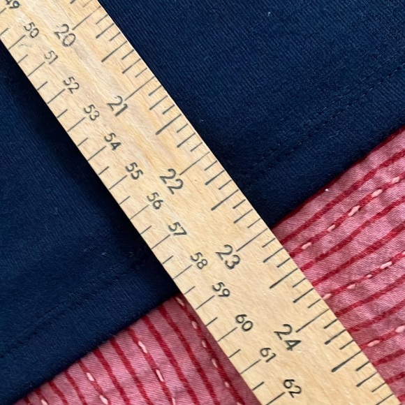 NAF NAF Women's Navy blue and Red Jersey Top - Picture 8 of 13